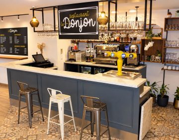 Le bar du restaurant Le Donjon
